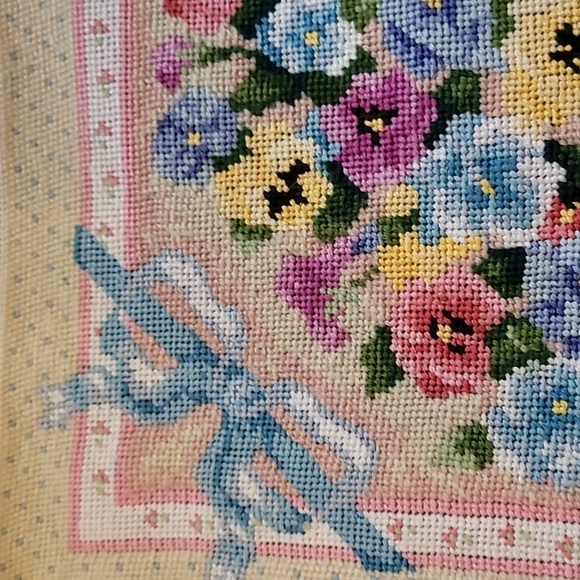 Floral Needlepoint - Picture 2 of 5